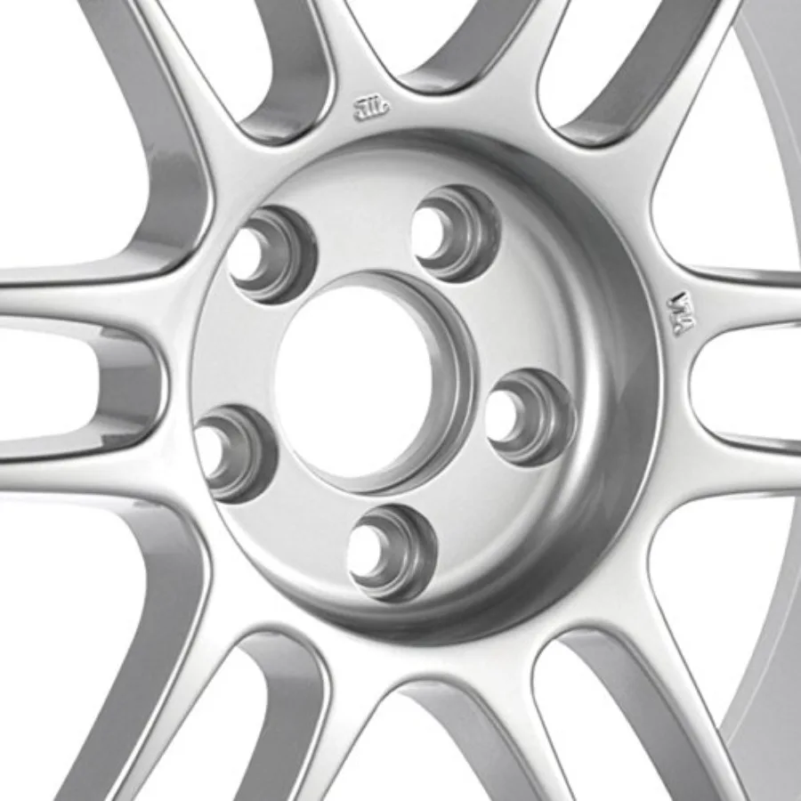 RPF1 Racing Wheel 14x7 +19 4x100 Silver Paint Performance Lightweight High-Strength Alloy for Track Use