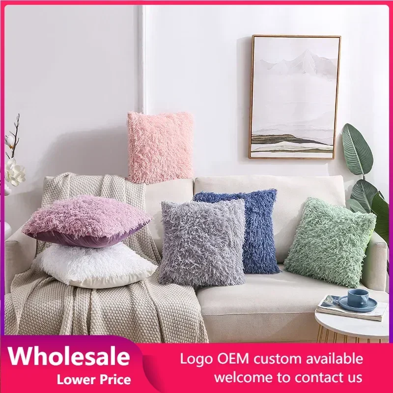 

Throw Pillows Covers Decorative Pillow Cover Sofa Bed Living Room Plush Sleep Throw Pillows Covers Pillowcase