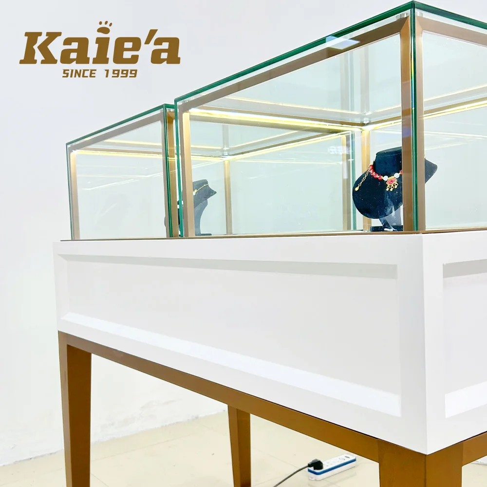 Custom.Custom Jewelry Shop Design Showroom Jewelry Display Cabinet Wooden Jewelry showcase Display