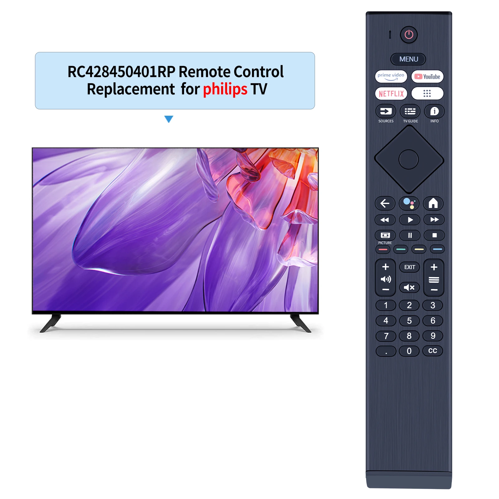 Remote control RC4284504/01RP 398GM08BEPH0007PH for philips TV