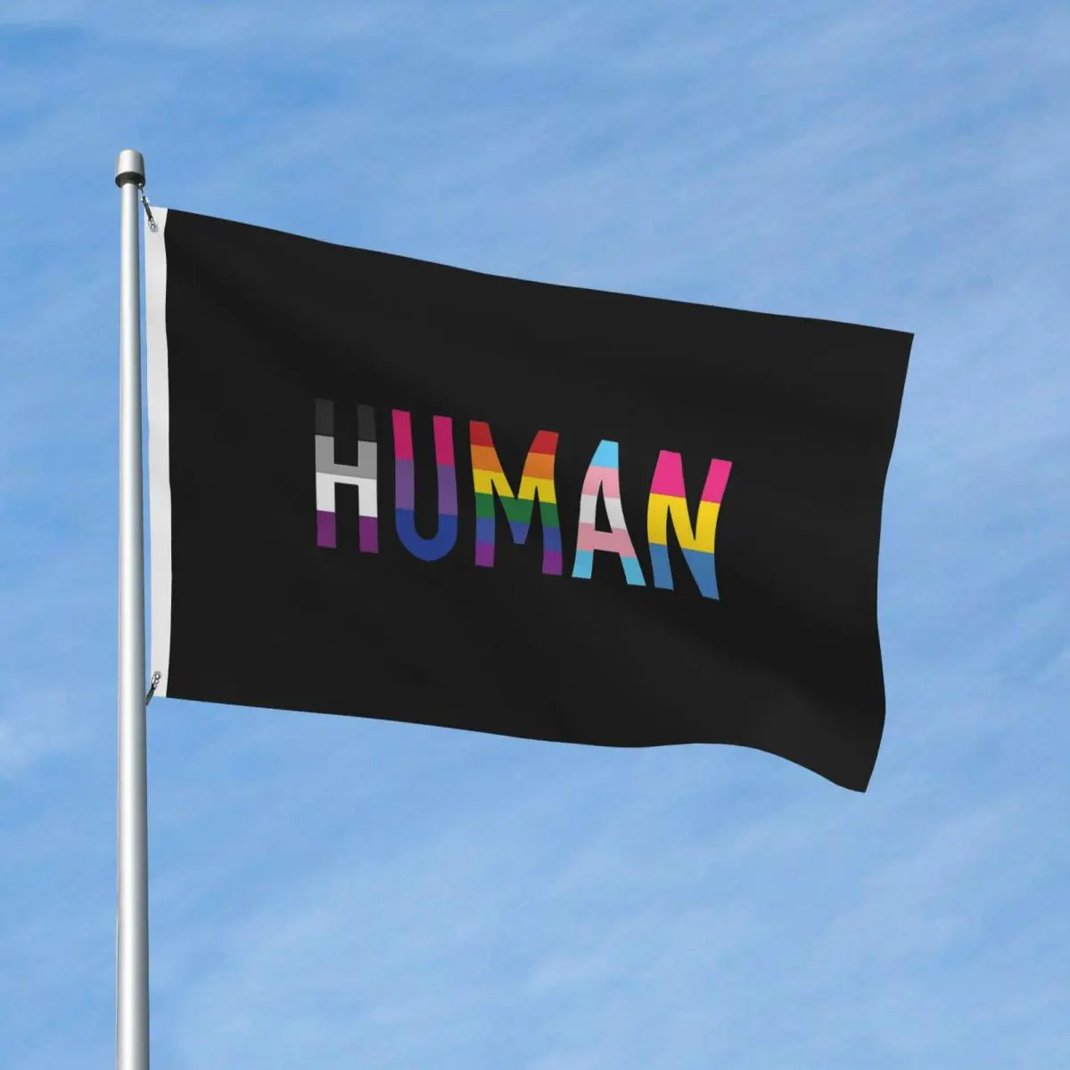 Human Various Queer Flags Flag Indoor Outdoor Banner Polyester LGBT Pride Rainbow Decoration Fade Proof 2x3 3x5 4x6 FT Flags