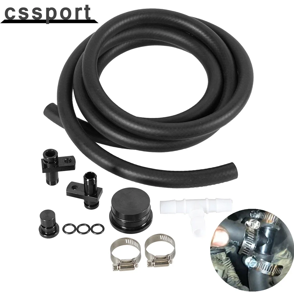 

High Quality Resonato Engine Fit for Durmax Lly Lbz Lmm Pcv 6.6L Diesel Engine Adapter Kit Parts Supplies Aluminum Black