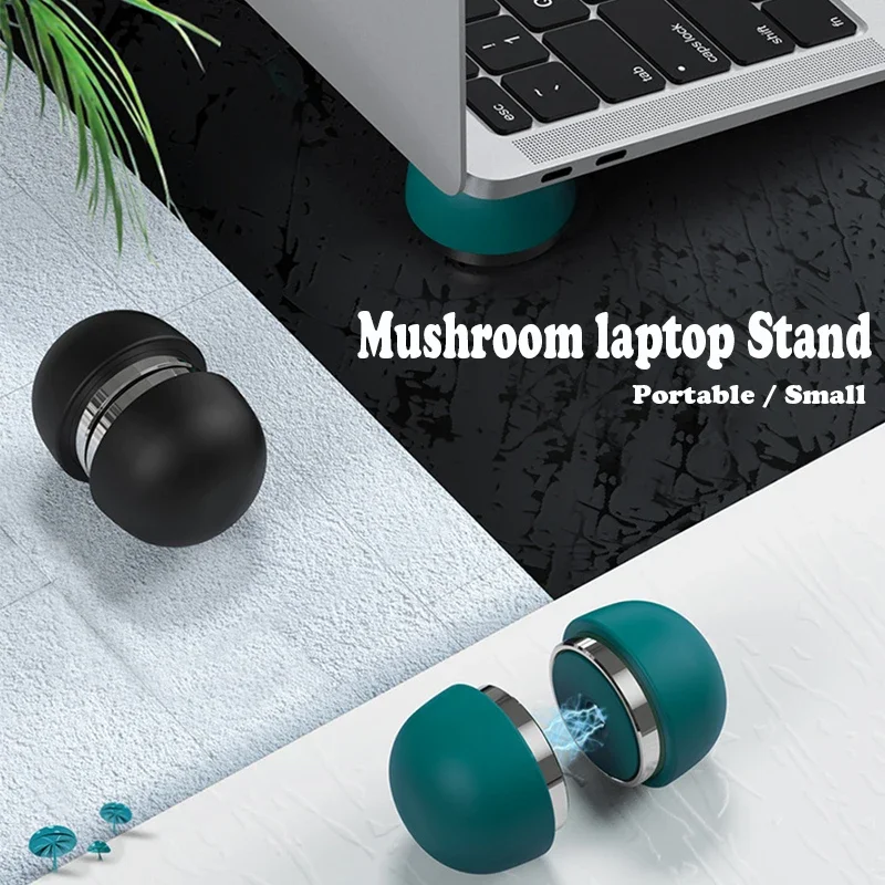 

Mini Magnetic Laptop Stand Notebook Accessories Laptop Mushroom Holder Foldable Cooler Stand for Macbook Pro Air Support Bracket
