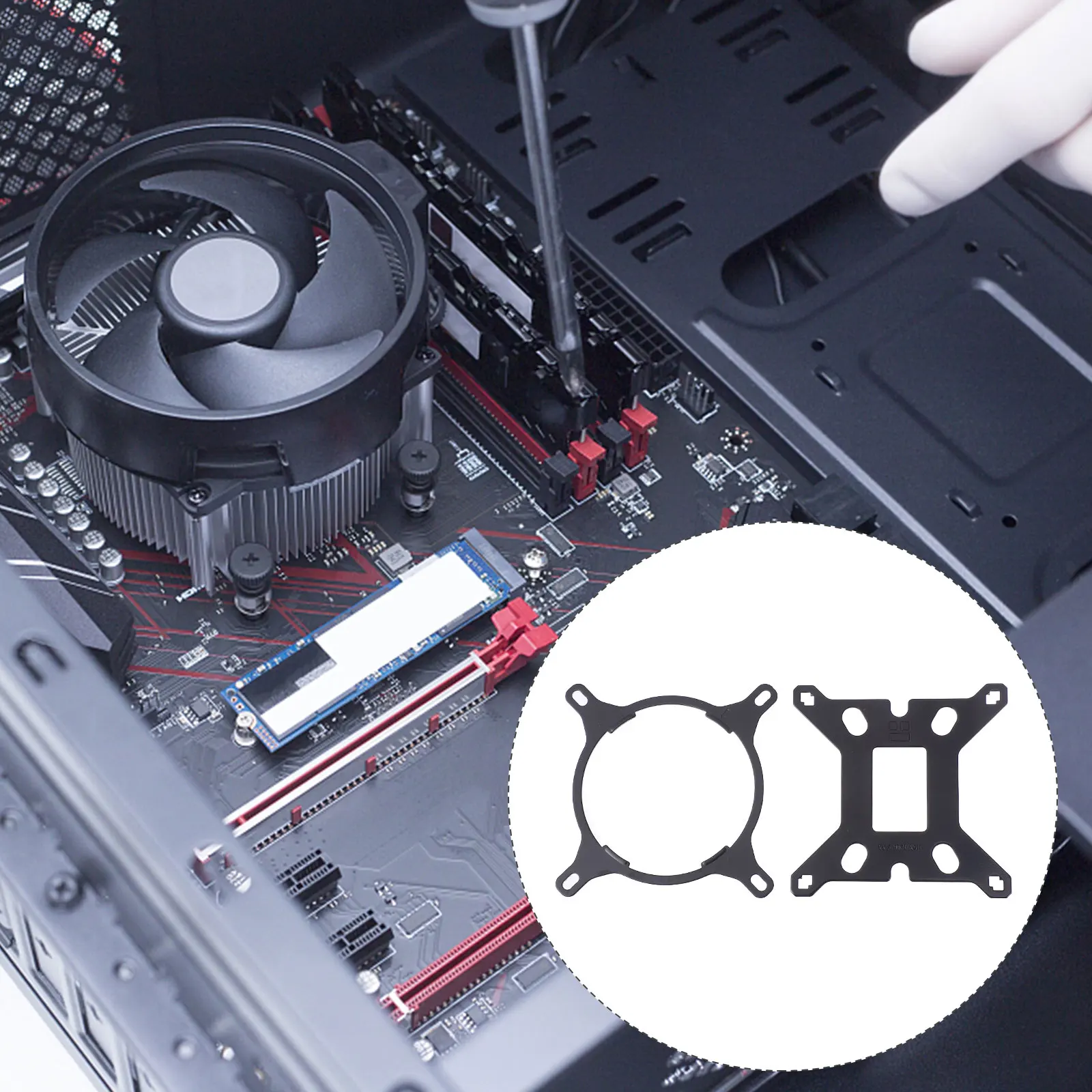 

CPU Water Buckle Package CPU Heatsink Bracket Motherboard Retention Base for 17XX Strong Durable Cooling Fan Mounting St Laptop