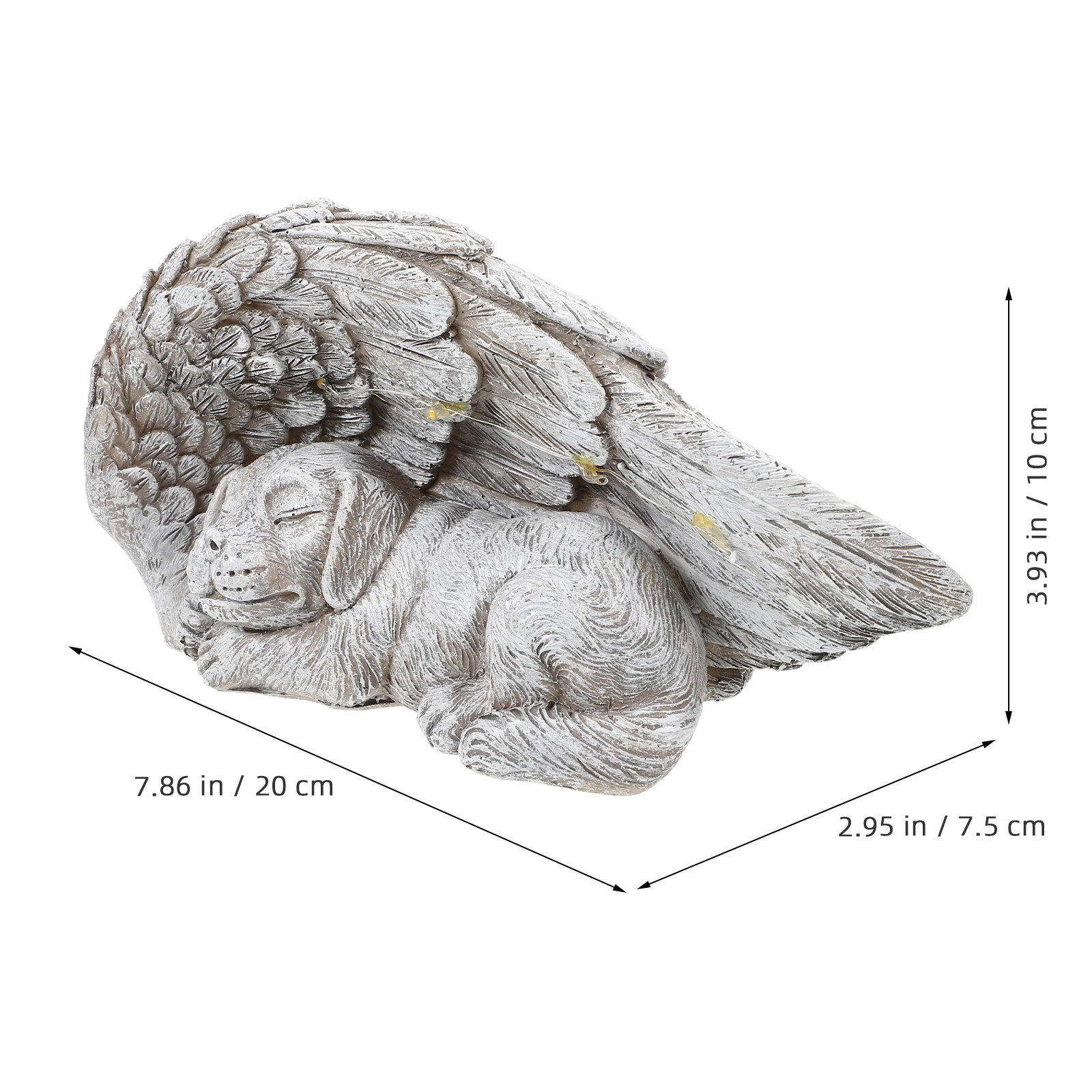 

Angel Dog Succulent Planter Pet Memorial Statue Resin Flowerpot Small Bonsai Pot For Indoor Outdoor Garden Decoration Dog