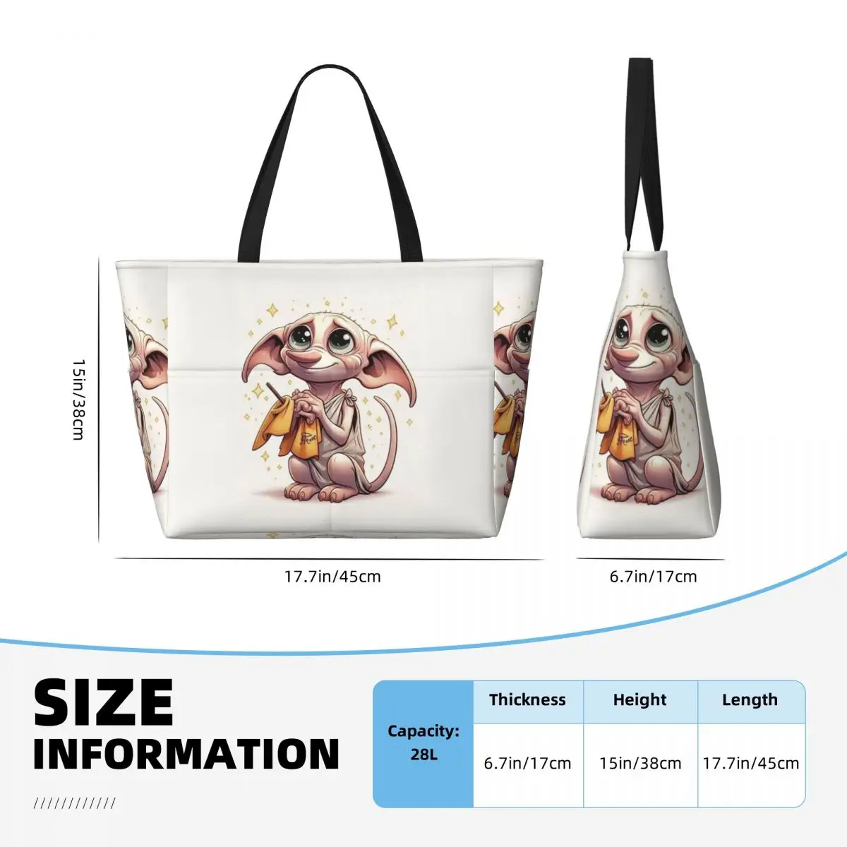 Bruxaria e feiticeira dos desenhos animados cosplay praia sacola esporte ginásio yoga duffle grande sacola de viagem feminina saco de fitness