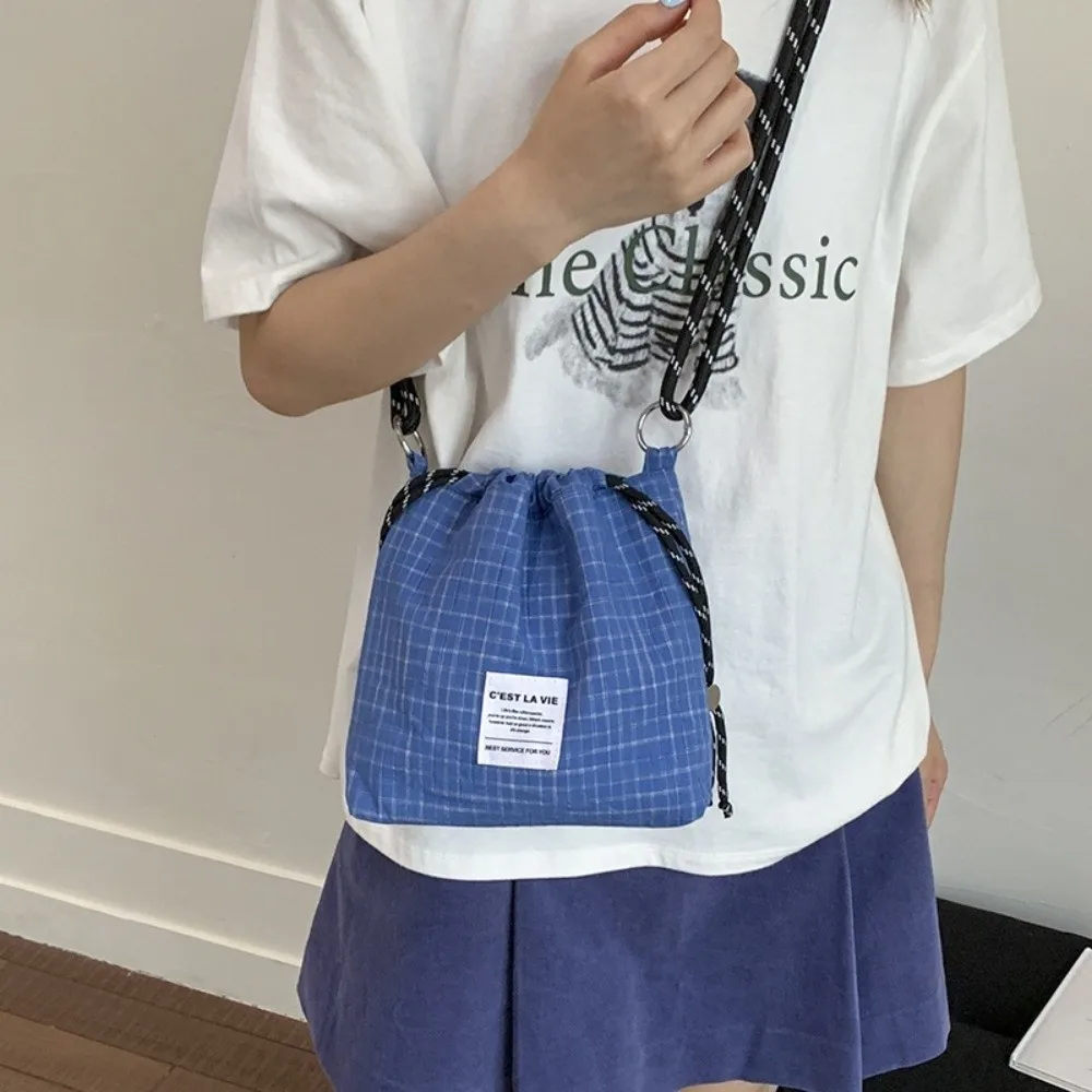 pequeno-coreano-cordao-balde-saco-xadrez-casual-nailon-crossbody-saco-lazer-leve-bolsas-femininas-verao
