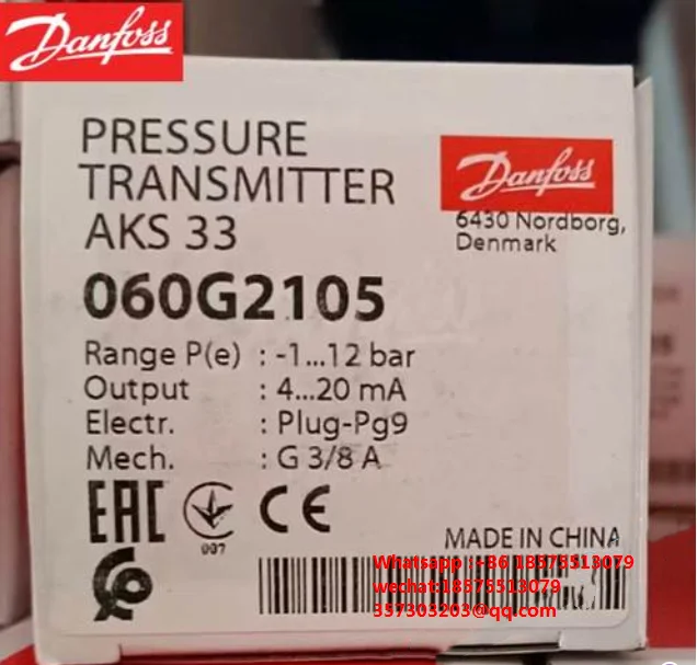 Pour Danfoss AKS33 060G2111 060G2113 060G2044 060G2105 Authentique Capteur De Pression 1 PIÈCE