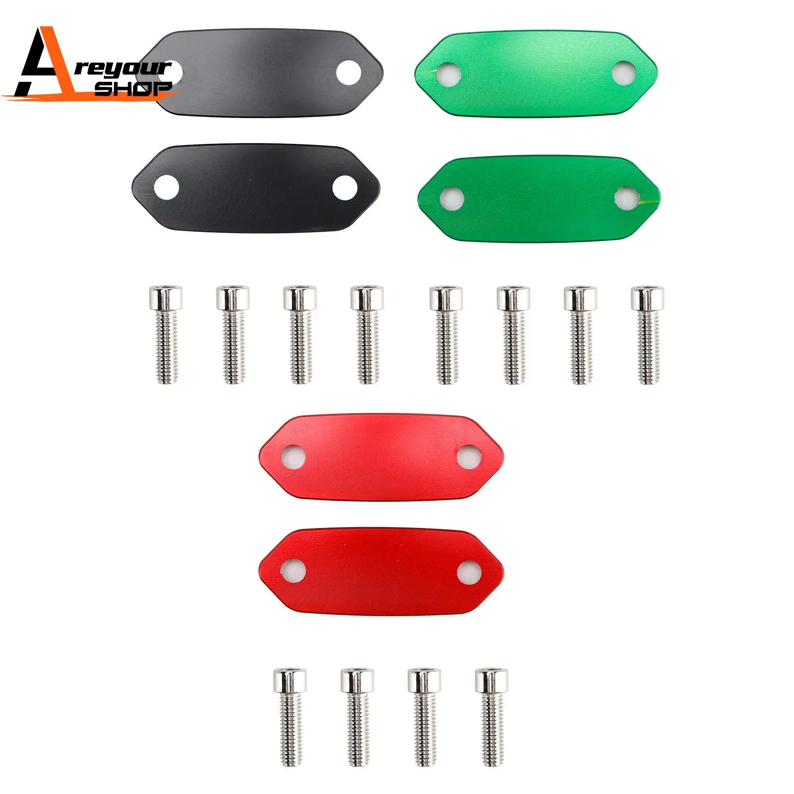 

CNC mirror delete blanking plates fits for Kawasaki ZX6-R ZX6R 636 2013-2025