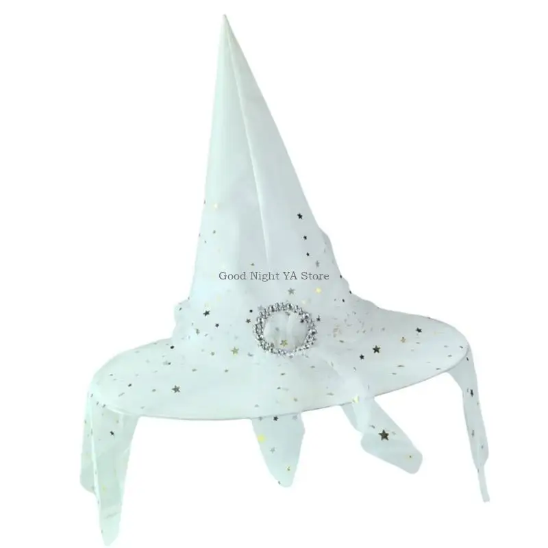 Halloween Witch Hat Costume Prop With Airy Interior Comfortable Long Wear