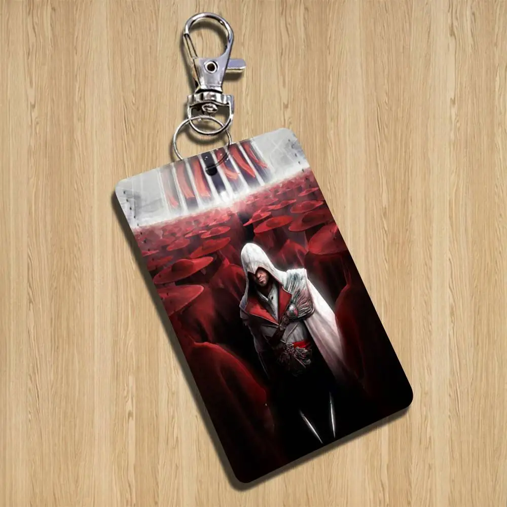 لعبة A-القتلة كول CreedS حامل سلسلة المفاتيح مناسبة لمترو الأنفاق البنك بطاقة حافلة بطاقة حافظة شارة محفظة حمل نمط محكم #5