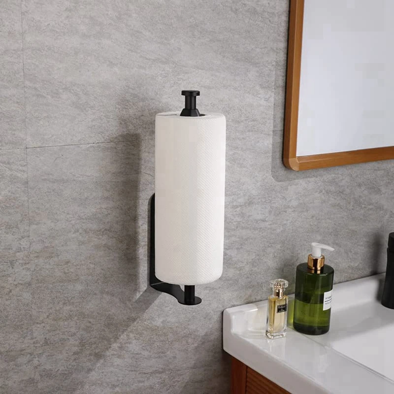 1 Piece Paper Towel Holder Paper Towel Holder Under Cabinet With Damping For Kitchen Bathroom