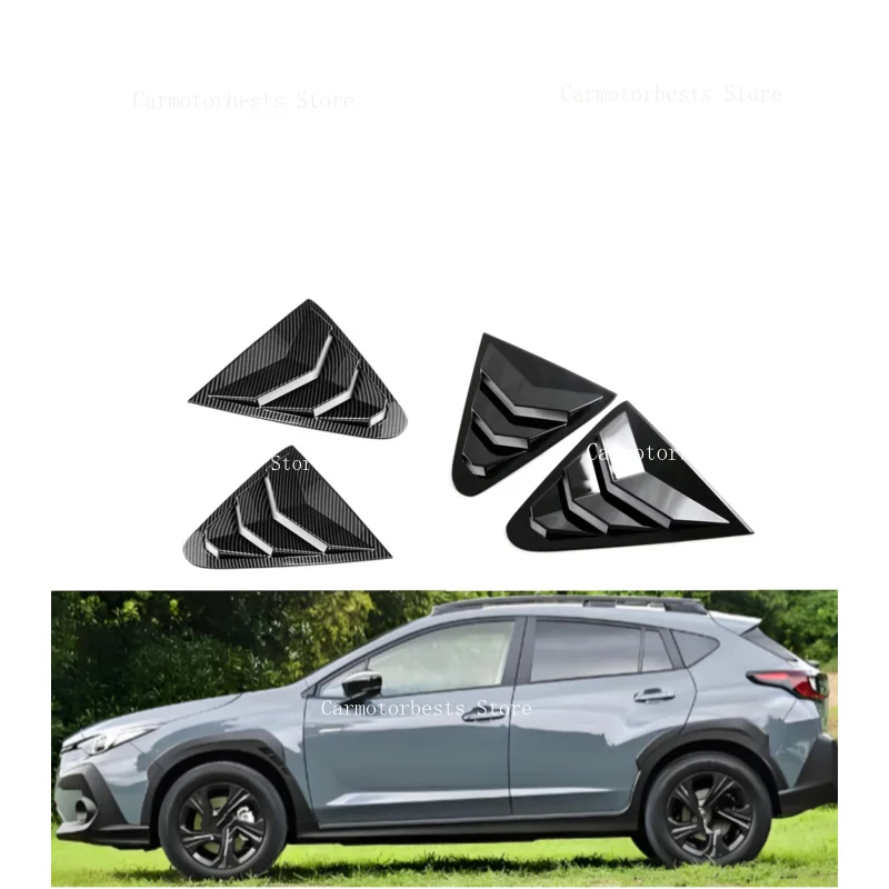 Rear Window Louver Shutter Cover Fit For Subaru Crosstrek 2023-2024  Side Vent Trim Windshield Car Accessories