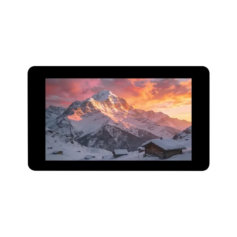 RP2350 7inch LCD Development Board, 800 * 480 Resolution, 65K Color, Supports Dual-core and Dual-architecture, Options Touch