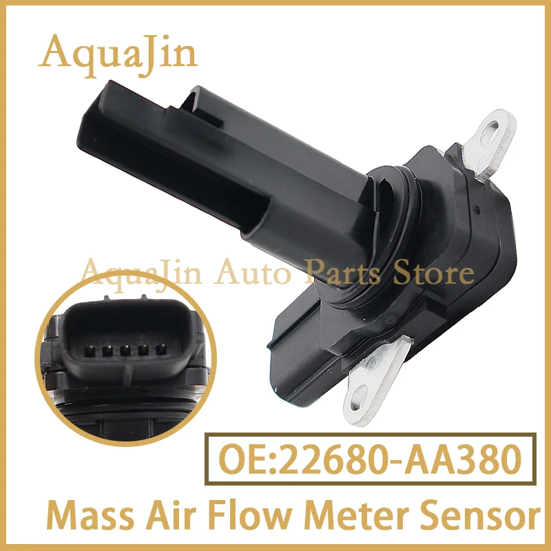 Sensor de Flujo de Aire (MAF) 22680-AA380 para Subaru XV Crosstrek, Forester, Impreza, Legacy, Outback, WRX, WEX, OEM 22680AA380