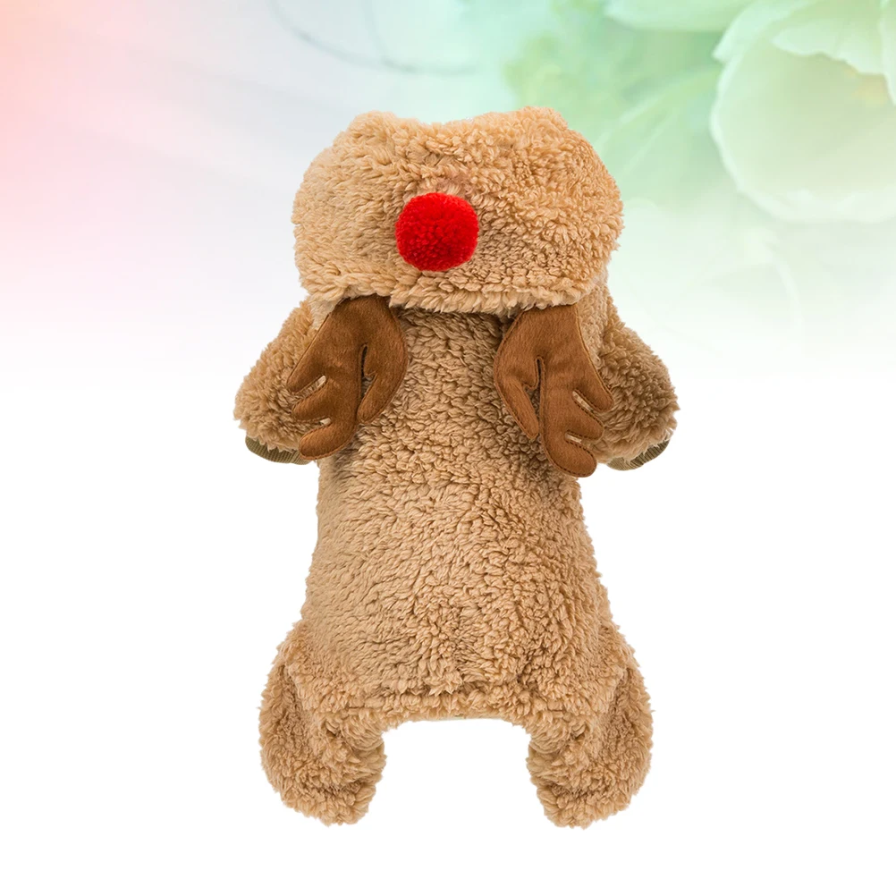 

Dog's Clothes Winter Coat Christmas Costumes Pet Warm Festive Clothing for Deer Small Outfit Coats Dogs