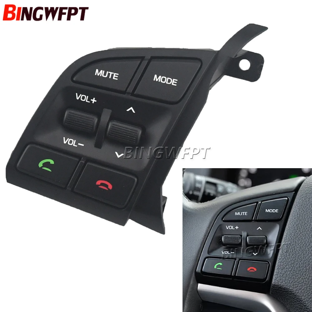 For Hyundai Tucson 2016 2017 2018 Steering Wheel Music Button Bluetooth Left 96710 D35004X Remote Cruise Control Switch Right