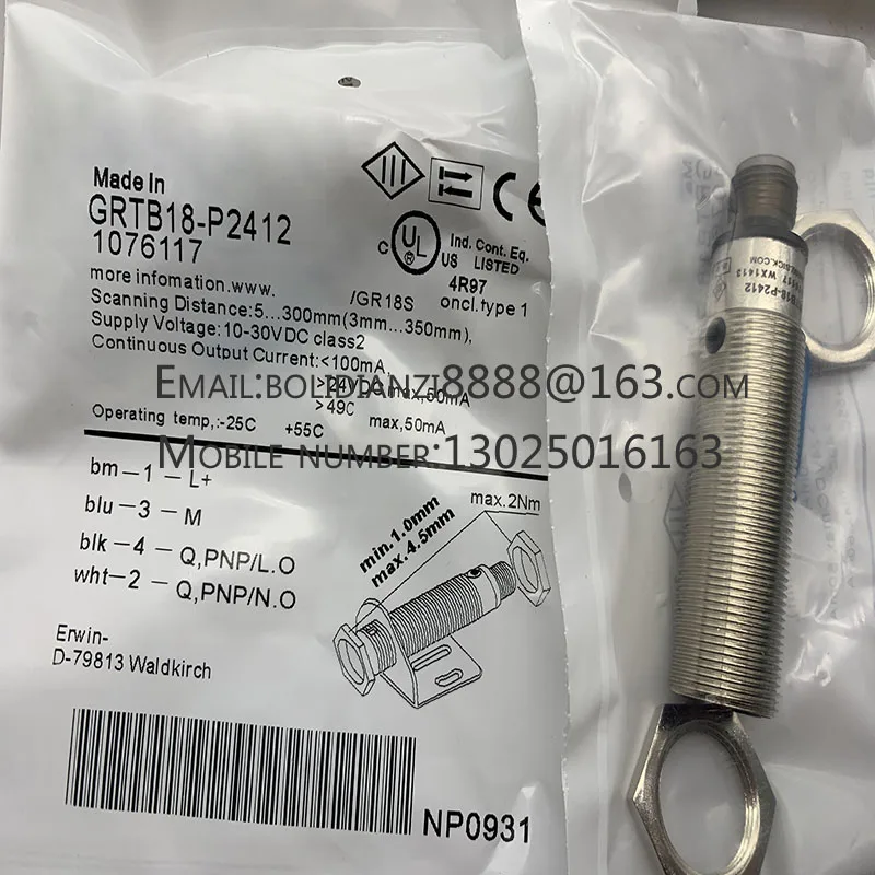 

GRTB18S-P2412 GRTB18-P2412 GRTE18S-P2442 GRTE18S-P2312 Brand new original proximity switch sensor