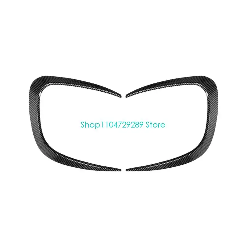 D8KE Exterior Accent Side Trim Pair for F55 F56 F57 Models, ABS Front Bumper Surround, Adhesive Cover for Daily Detail