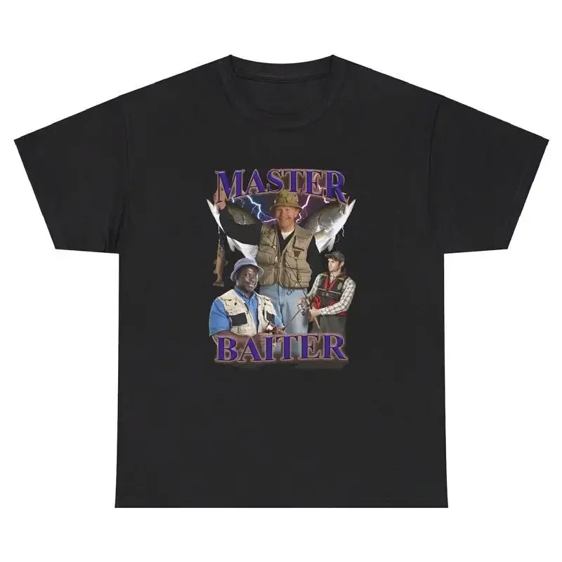 Master Baiter Fishing T Shirt Funny Inappropriate Fisherman Fishing Ironic Tee