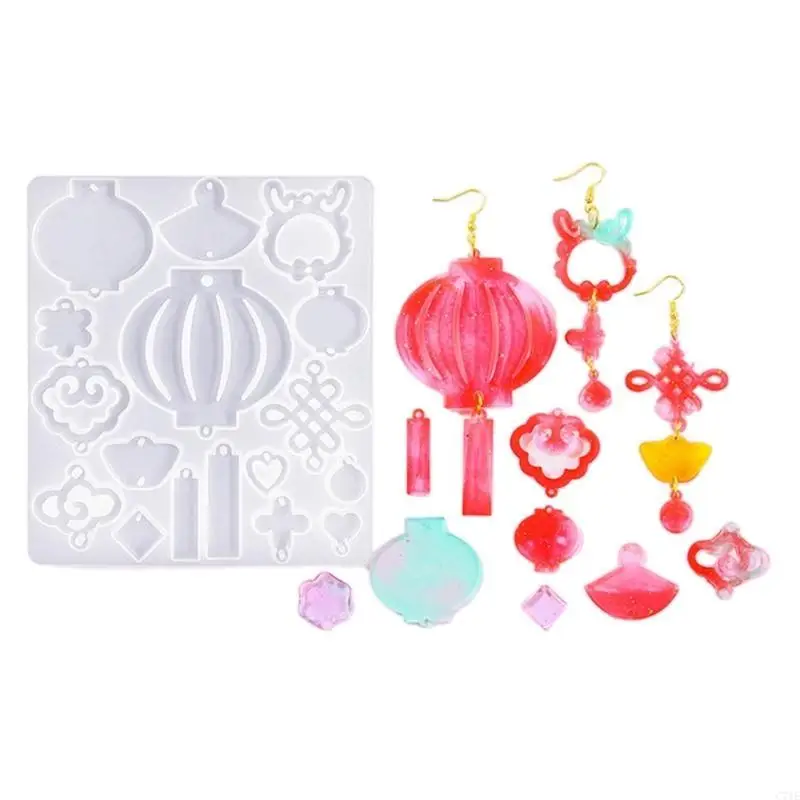 Chinese Silicone Mold for DIY Keychain Pendant and Earrings Jewelry Making