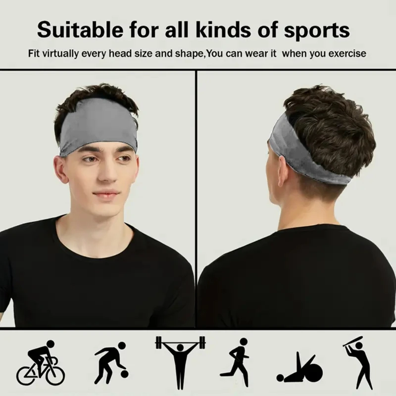 Sports Sweat-absorbing Hair Band Running Fitness Forehead Protector Headband Hair Ties Spring Summer Outdoor Fitness Headband