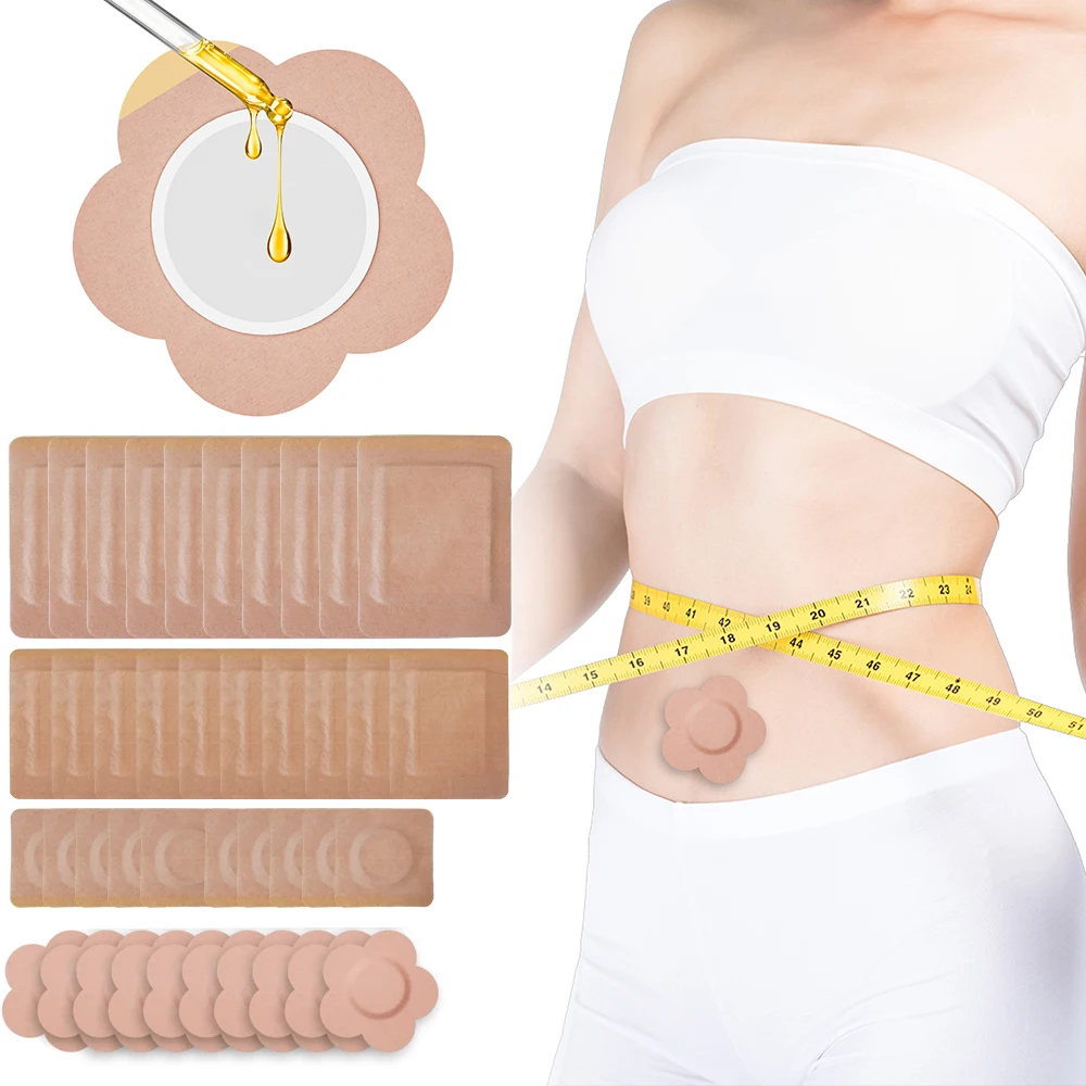 

Пластыри для пупка с касторовым маслом, ультратонкие герметичные клейкие подушечки для сна, путешествий, органическая хлопковая пленка для детоксикации