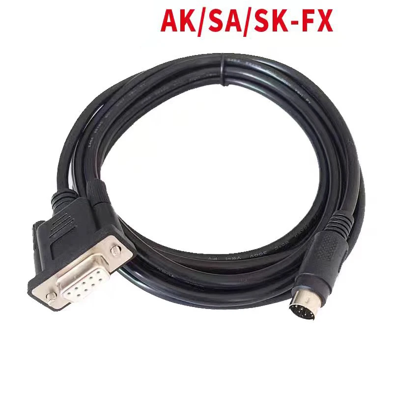 Suitable for Mitsubishi FX Delta DVP connected touch screen AK/SA/SK communication download cable AK/SA/SK-FX