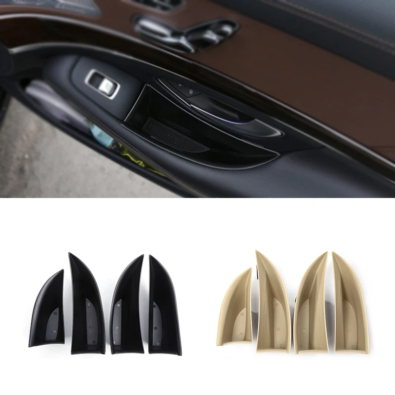 

Для Mercedes Benz S Class W222 S300 S320 S350 S400 2014 2015 2016 2017 Автомобильная дверная ручка, подлокотник, ящик для хранения, чехол-держатель