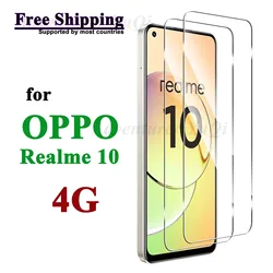 Screen Protector For OPPO Realme 10 4G, Tempered Glass HD Crystal 9H Anti Scratch Case Friendly High Aluminum