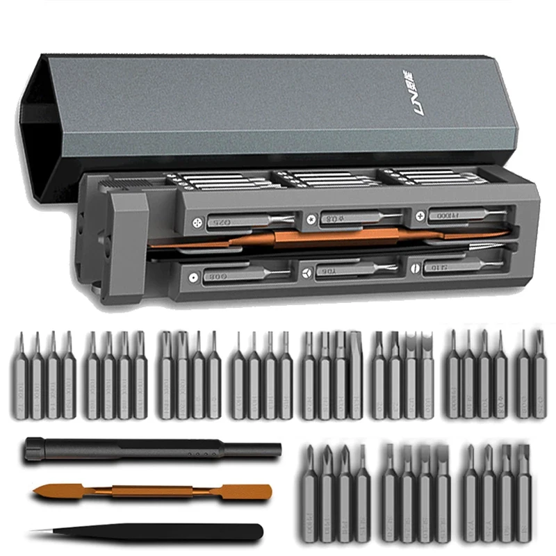 Screwdriver Set 46 In 1 Magnetic Screwdriver Bit Precision Screwdriver Torx Hexagonal Phone PC Repair Kit Hand Tool