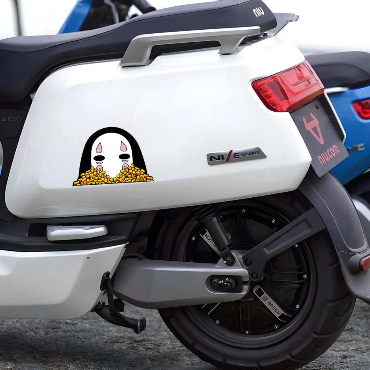 Faceless Male JDM Modified Reflective motorcycle accessories Car Body Window Rear Windshield Laptop Graffiti  Decal Stickers image 2