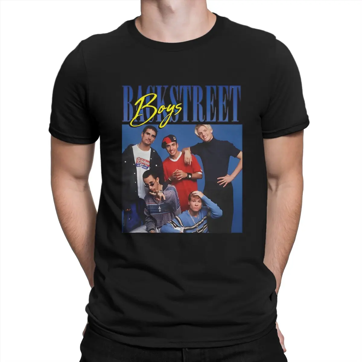 

Backstreet Boys Men's TShirt BSB Individuality T Shirt Harajuku Streetwear New Trend