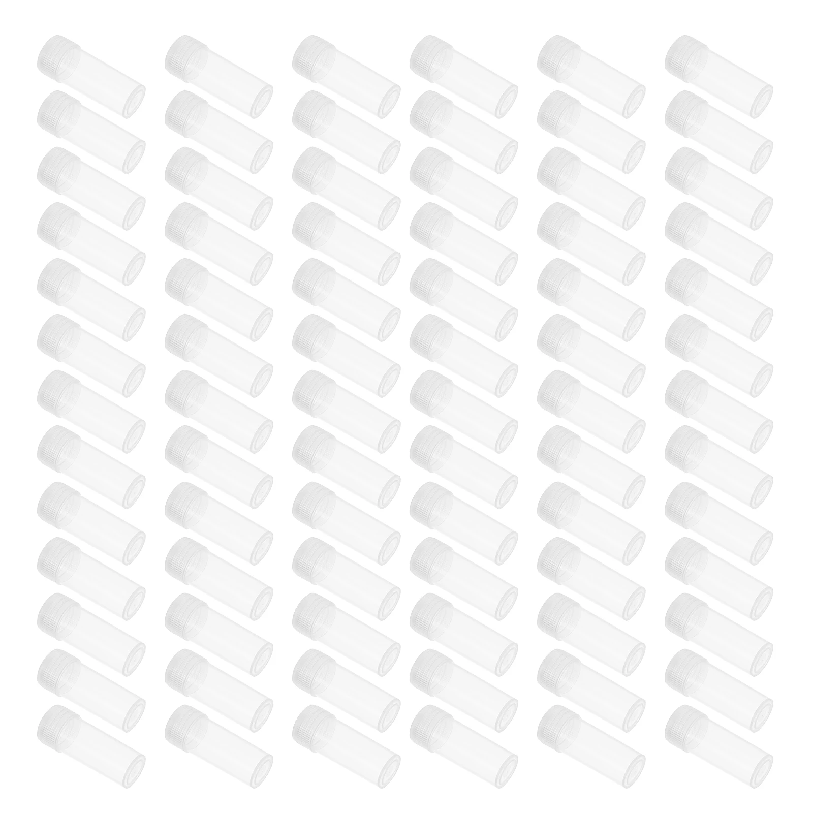 

100 Pcs Sample Container Bottle Empty Bottles Clear Test Tube with Cap Miniature Plastic Vials Caps Transparent Perfume