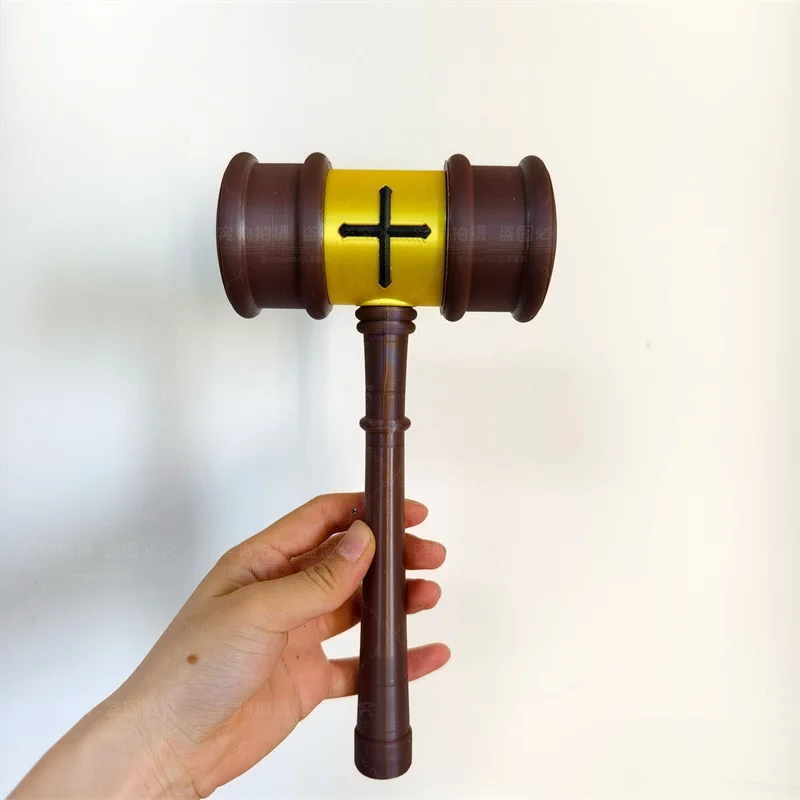 Anime Hiromi Higuruma Cosplay Hammer 3D Printed Judge Hammer Cursed Tool Role Play Halloween Carnival Party Handheld Prop