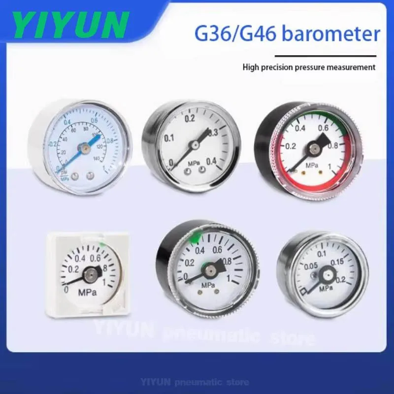 

G27-10-R1 G36-10-01 G36-10-01-L G43-2-01 G43-4-01 G43-10-01 YIYUN pneumatic pressure gauge vacuum negative pressure gauge