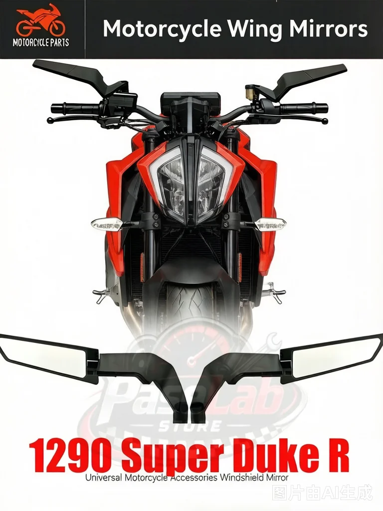 NEW Rear View Mirrors Motorcycle Rearview Side Mirrors For 1290 Super Duke R Evo/1290 Super Duke R/1290 Super Duke R ABS 2023