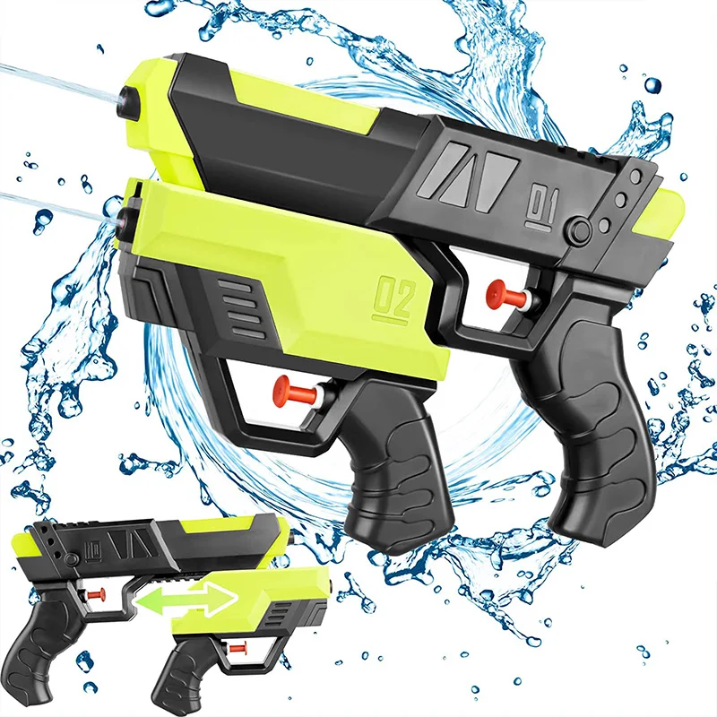 

Parent-Child Glock Water Gun 2 in 1 Split Double Summer Battle Shooting Water Pistol Toys Boys Girls Beach Water Game Pool Game