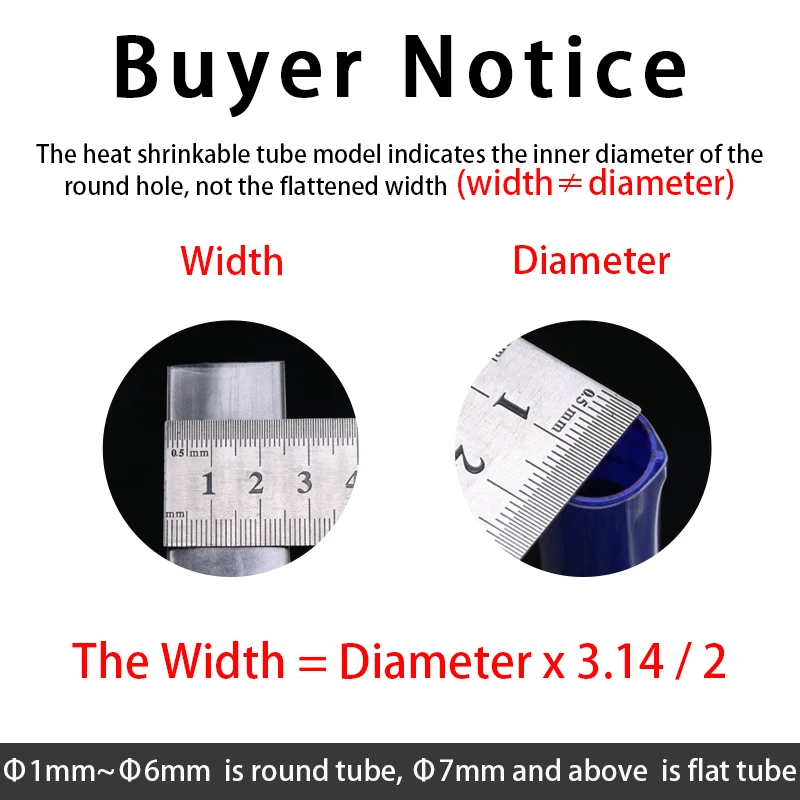 1~50m Heat Shrink Tubing No Glue Diameter 1.5~50mm 3:1 Ratio Waterproof Wire Wrap Insulated Lined Cable Sleeve