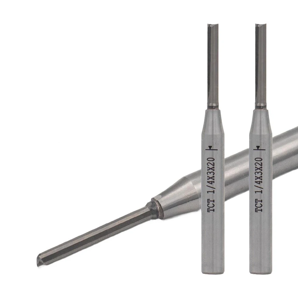 3mm TCT Carbide Straight Blade Router Bit For Trimmers For Grinding For Cutting Paint-free Boards CNC Woodworking Tool