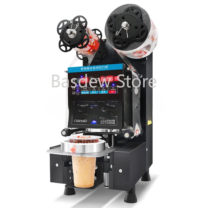 Plastic, paper cup milk tea, food, electric milk tea film, automatic sealing machine