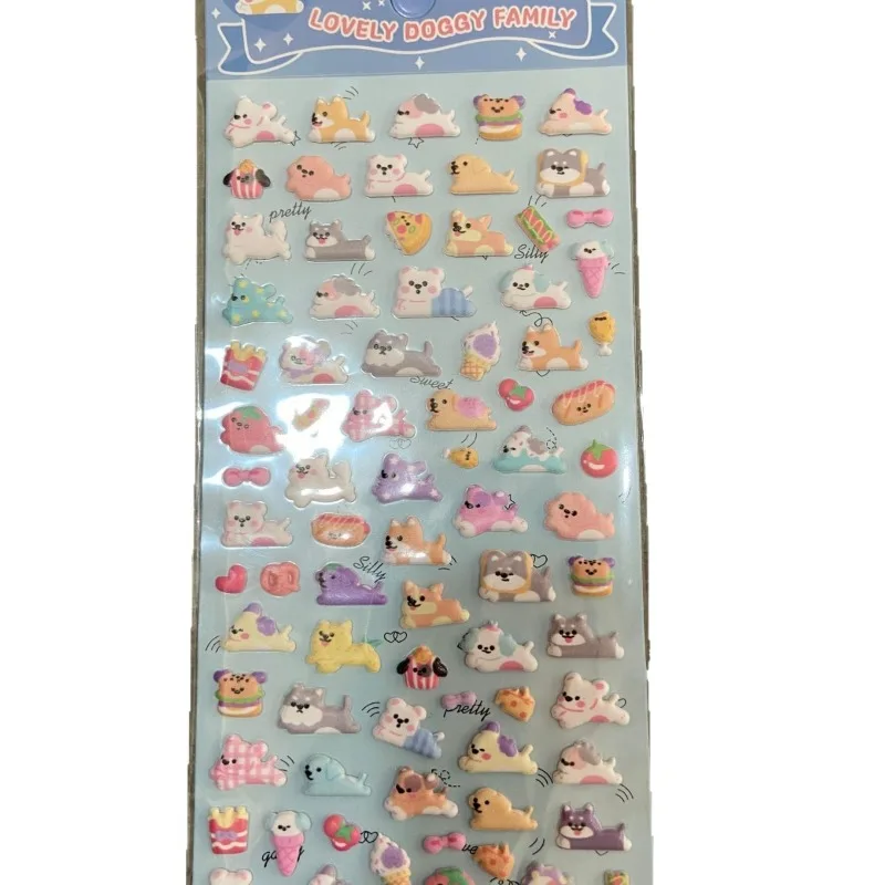 1 unidade Adesivo Decorativo de Espuma de Animais Fofos para Copo de Água e Capa de Celular, Adesivo de Animal Pequeno