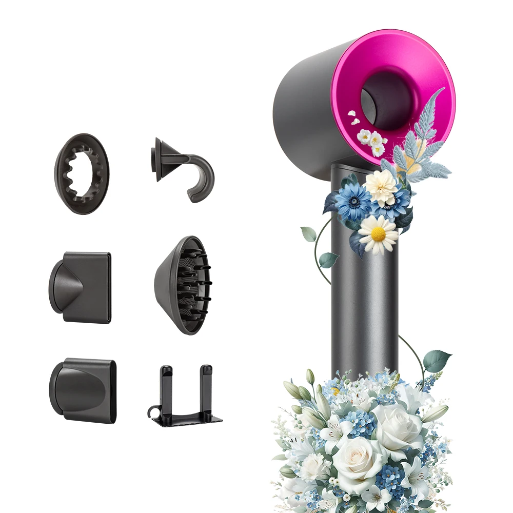 1.8M Leafless Hair Dryer Negative Ion Dryer Professional Quick Dry Powerful Hairdryer Constant Anion 5 in 1 Electric Hair Dryer