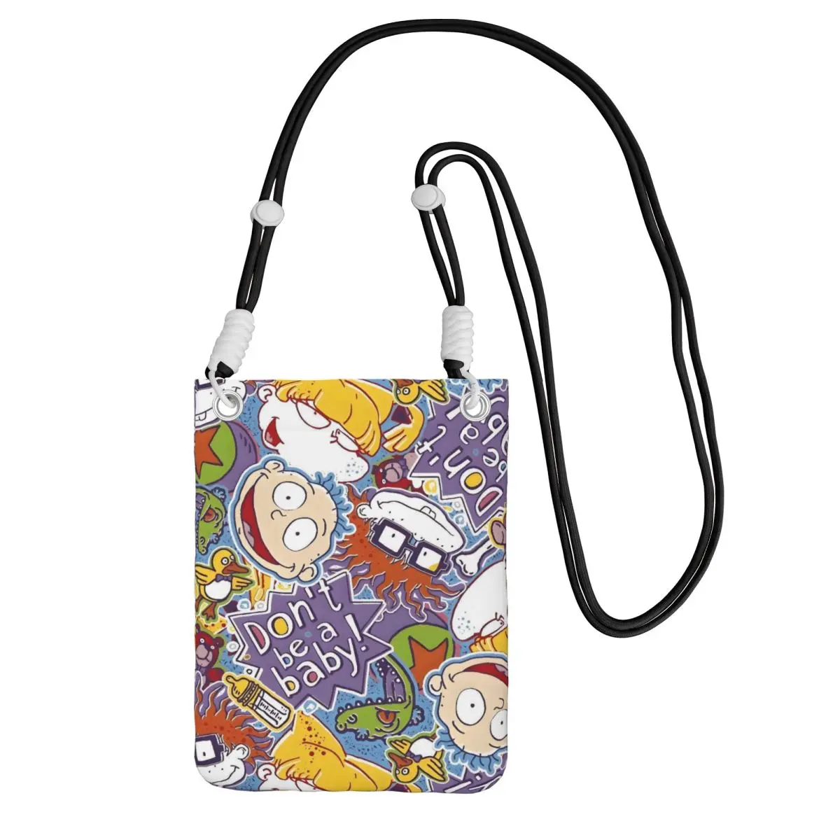 

Сумка для мобильного телефона на заказ R-Rugrats для женщин и мужчин, модная сумка через плечо с героями мультфильмов, сумка через плечо, сумка для губной помады, мини-кошелек на плечо, кошелек