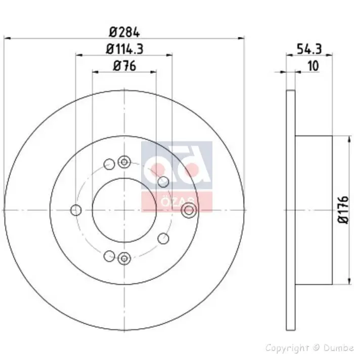 B4012 for disc rear 06 SONATA-KA.MAGENTIS 2.0crdi