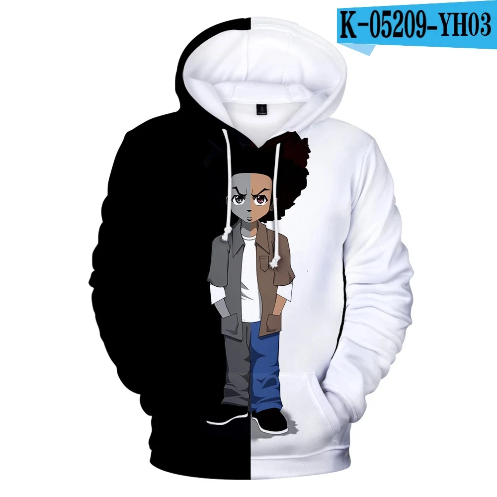 The Boondocks Hoodies 3D Long Sleeve Sweatshirt Men\'s Hoodie Women Casual Harajuku Streetwear Unisex Oversized Clothes