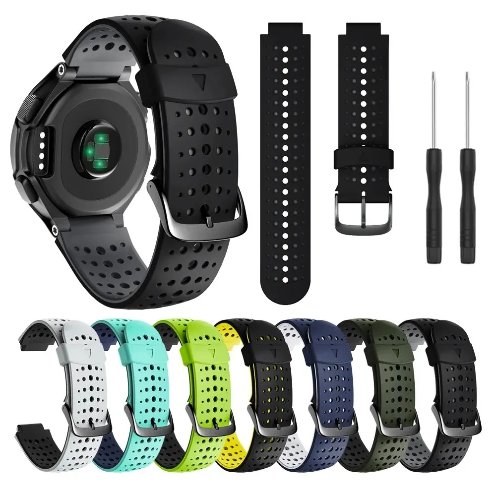 Silicone Sport Strap For Garmin Forerunner 235 220 230 620 630 735XT Watchband Bracelet Accessories