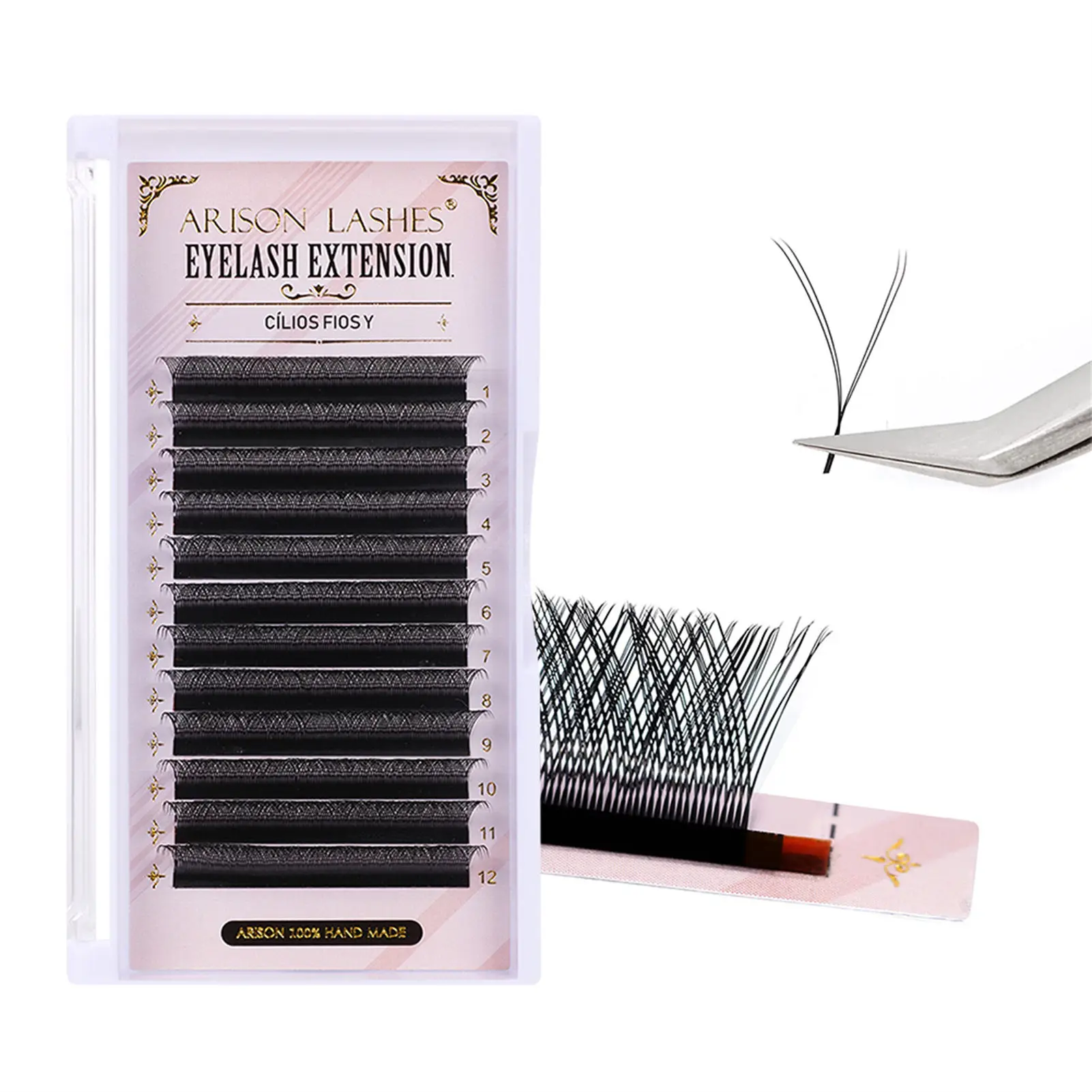 Y Shape Grated False Eyelashes Premium Simulation False Eyelashes Ideal for Cosplay and Costume Parties