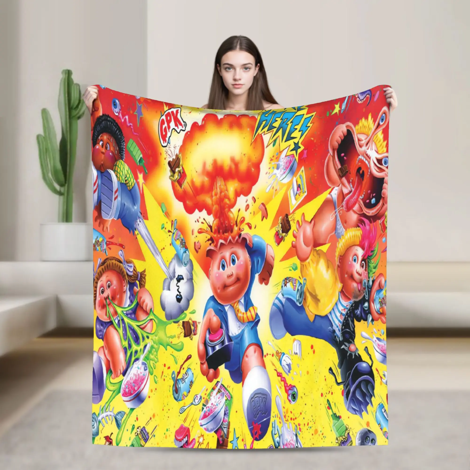 Super Soft Blankets Travel Garbage Pail Kids Bedding Throws  Flannel Bedspread For Couch Chair Funny Sofa Bed Cover