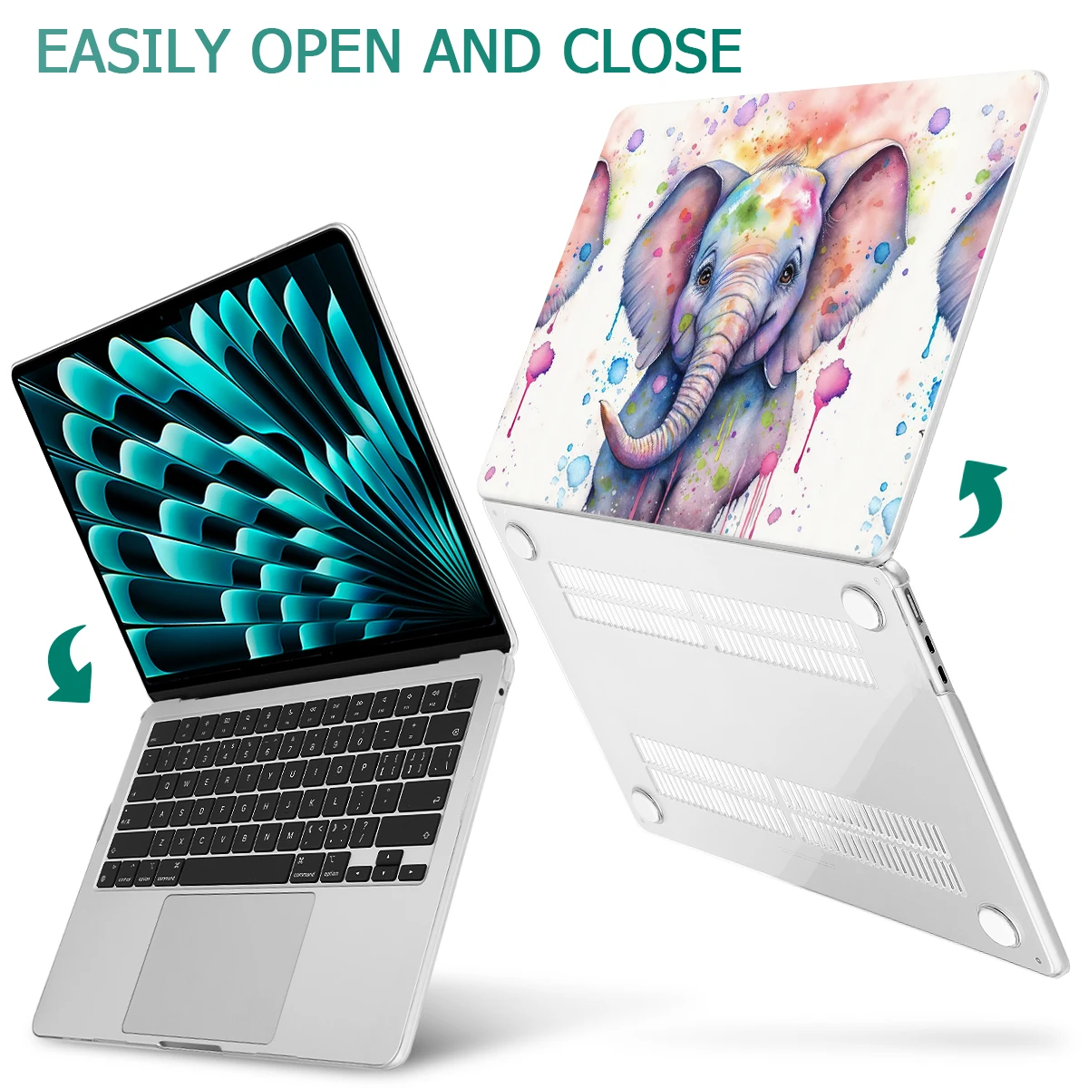 Cuteness Hard case for MacBook M4 2025 M2 M1 2023 Air 15 13 A2941 A2681 A2337 Pro 13 14 16 A2338 A2779 A2780 A2251 A2289 Pro15